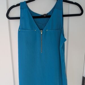 Express Teal Sleeveless Blouse